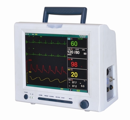 Het ziekenhuis Draagbare Multi - parameter Geduldige Monitor met ECG, RESP, NIBP, SPO2